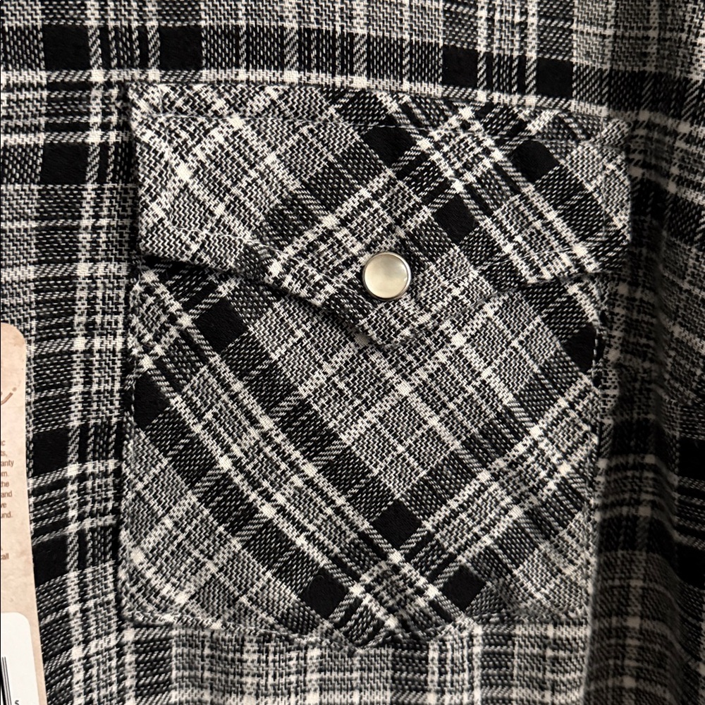 Wrangler Western Plaid Snap Shirt – NWT - Picture 6 of 7